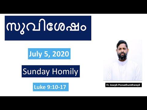 Luke 9:10-17 | Sunday Homily by Fr. Joseph Poovathumtharayil | 5 July 2020