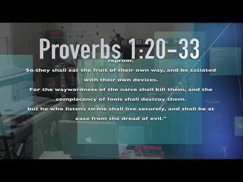 Proverbs 1:20-33 The Call of Wisdom
