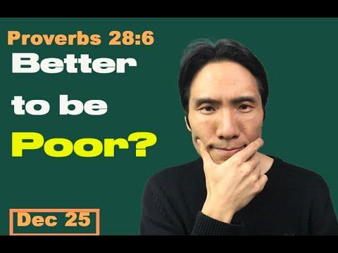 Day 359 [Proverbs 28:6] Better to be poor? 365 Spiritual Empowerment