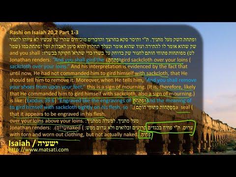 Dr Duane Miller - Rabbinic Opinion on being Completely Naked in Public, ישעיהו כ:א-ו / Isaiah 20:1-6