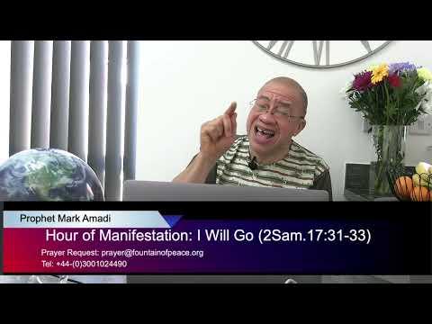 Hour of Manifestation: I will Go (I Samuel 17:31-33)