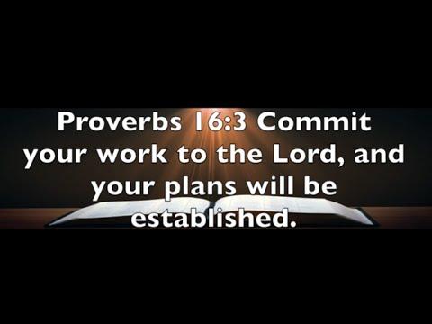 Proverbs 16:3 Commit To The Lord Your Personality
