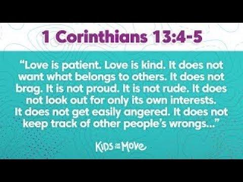 1 CORINTHIANS 13:4-5 DEVOTIONAL | Kids on the Move