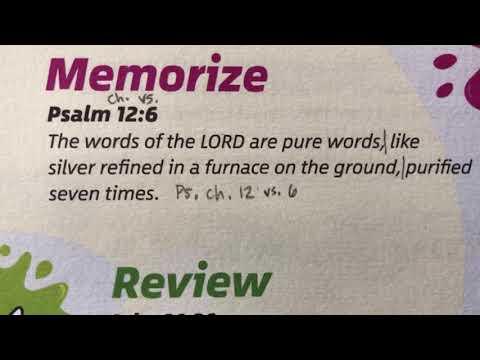 Psalm 12:6 Memory Verse Song