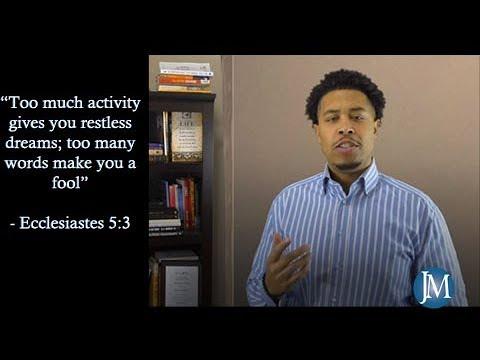 Jay's Motivational Minute: Ecclesiastes 5:3