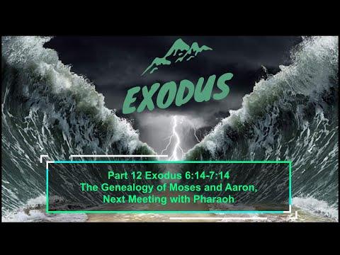 Part 12 Exodus 6:14-7:14 The Genealogy of Moses and Aaron, Meeting with Pharoah October 04, 2022