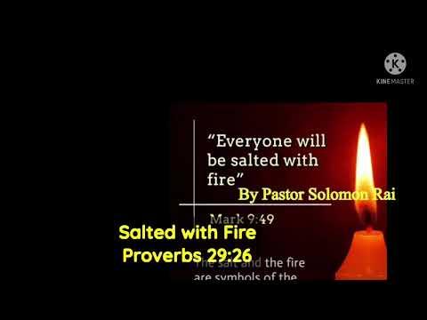 Salted with Fire;   Proverbs 29:26