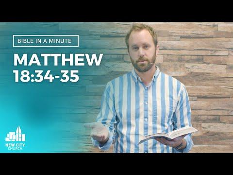 Bible in a Minute: Because Jesus forgives us, we can also forgive others (Matthew 18:34-35)