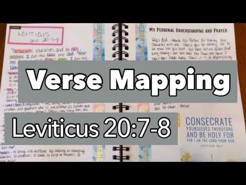 Leviticus 20:7-8 ~ Scripture & Word Study || VERSE MAPPING