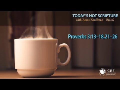 Proverbs 3:13-18,21-26 - Today's Hot Scripture with Reese Kauffman Episode 52