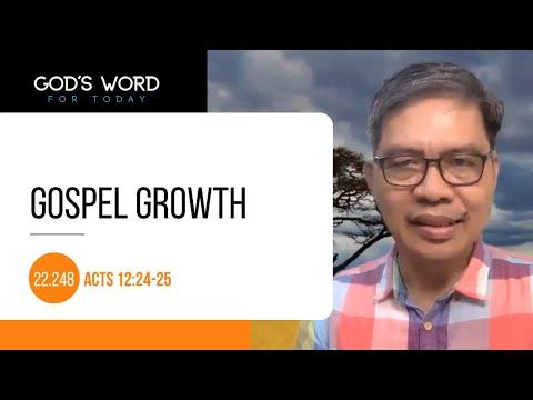 22.248 | Gospel Growth | Acts 12:24-25 | God's Word for Today with Pastor Nazario Sinon