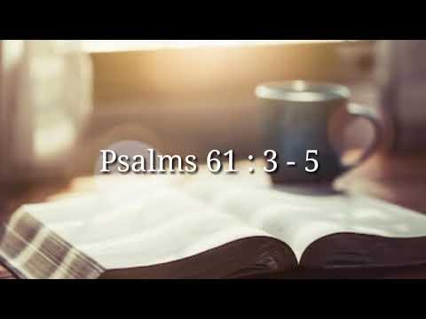 Inspirational Kuki short Bible verses ~Psalms 61 : 3 - 5