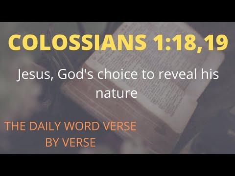 Colossians 1:18,19 The Daily Word verse by verse