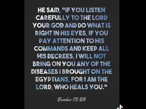 Listen to God (Exodus 15:26)