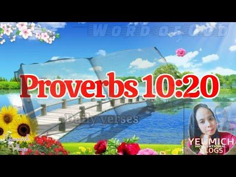 Proverbs 10:20 || Daily Bible Verse || Word of God || April 14, 2021