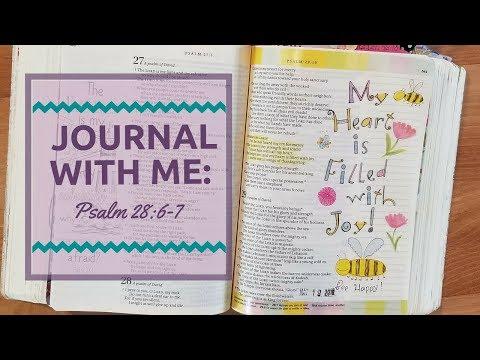 Bible Journaling: Psalm 28:6-7