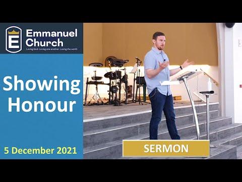 SERMON "Showing Honour"  ||  1 Timothy 5:1-6:2  ||  5 December 2021