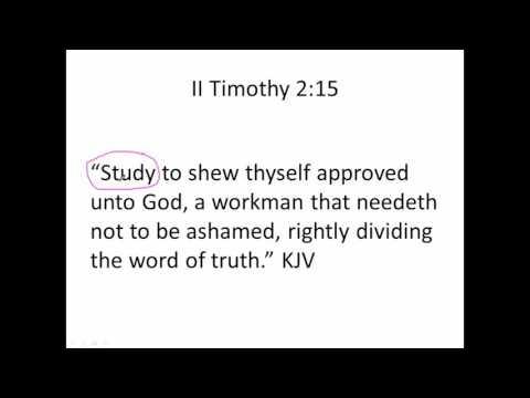 II Timothy 2:15