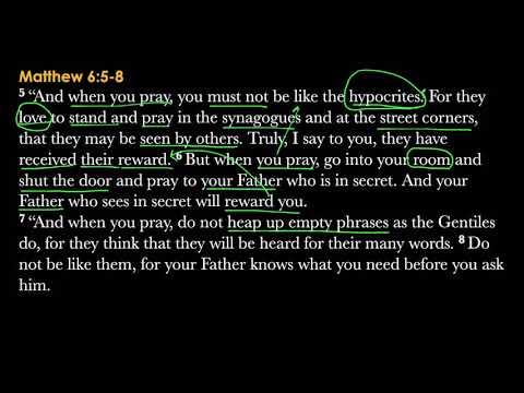 Matthew 6:5-8
