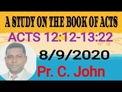 A  STUDY ON THE BOOK OF ACTS 12:12-13:22