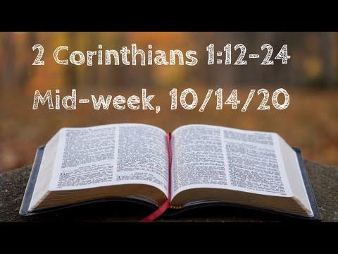 Mid-week Study: 2 Corinthians 1:12-24