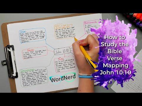 How to Study the Bible (2020 update) - Verse Mapping John 10:10