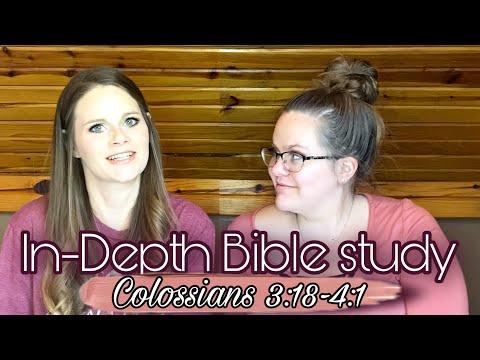 In-Depth Bible Study For Women Colossians 3:18-4:1 | adustydiamond