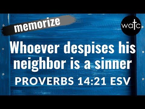 Proverbs 14:21 ESV (others, blessed, generosity): Read, recite, and memorize Bible verses