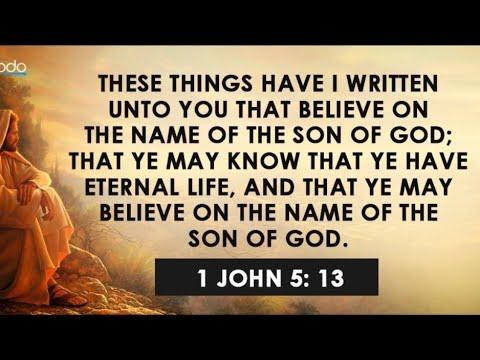 An interesting observation regarding 1 John 5:13