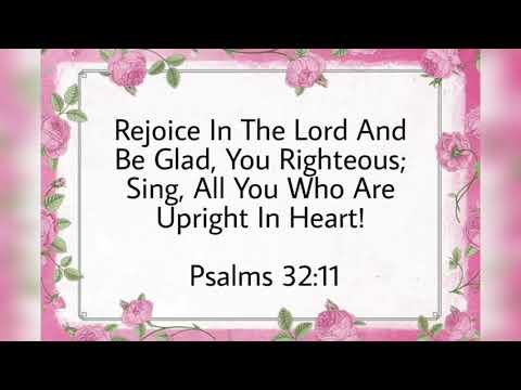 Bible words - Psalms 32:11