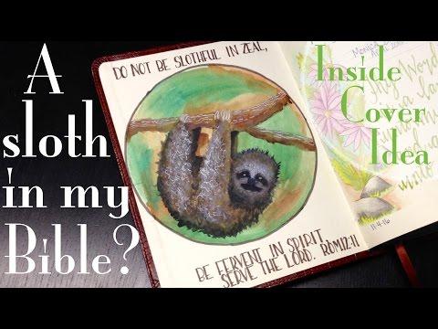 A Sloth in my Journaling Bible? (Romans 12:11)