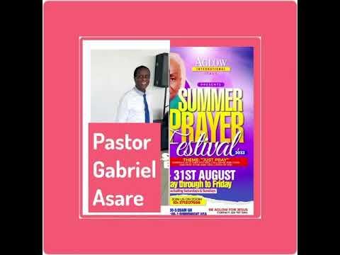 summer prayer festival Job 22:21-28.".BE SUBMISSIVE "with Pastor Gabriel 15/8/22.