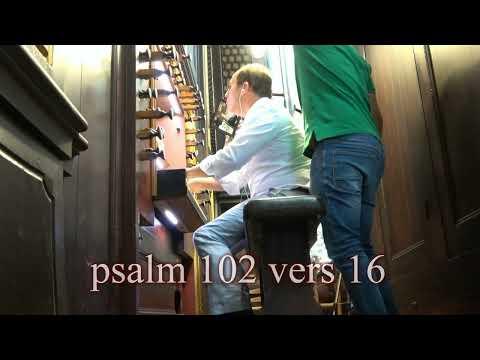 Psalm 102 : 16   (Grote Kerk Dordrecht, samenzang tijdens kerkdienst)