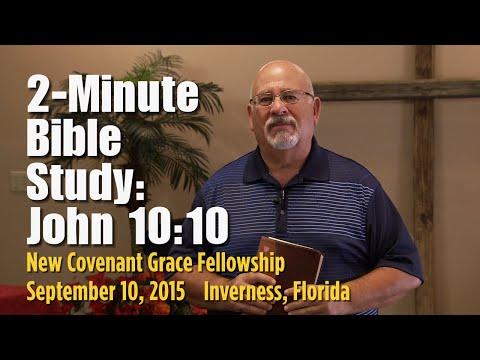 2-Minute Bible Study   JOHN 10:10