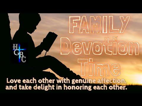 FAMILY Devotion Time: April 6, 2020 (Romans 12:10) with Mitchell!