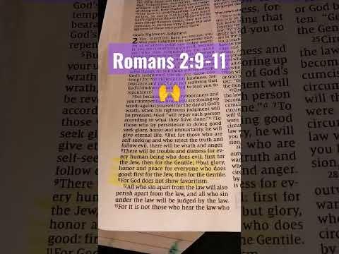 ????Romans 2:9~11 NIV ***Glory, honor and peace for all who does good! #readthewordwithvicky