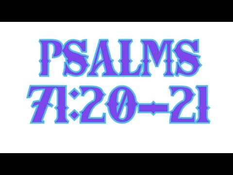 Psalm 71: 20-21