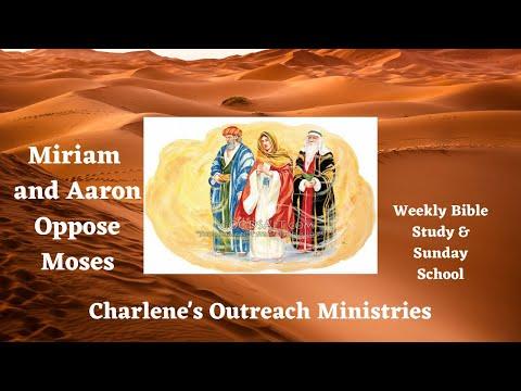 Aaron and Miriam Speak Against Moses. Numbers 12:1-16. Sunday's, Sunday School Bible Study.