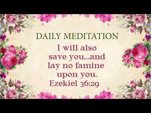 Daily Meditation | Ezekiel 36:29 | June 7, 2022 | Hebron