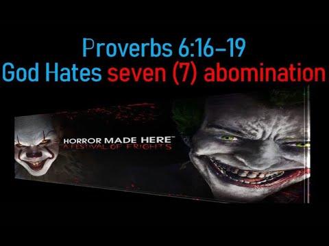 What the Lord Hates - Proverbs 6:16-19