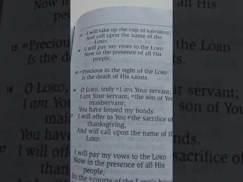 Psalm 116:15 Nkjv (scripture song)