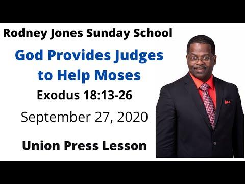 God Provides Judges to Help Moses, Exodus 18:13-26, September 27, Sunday school lesson, Union Press