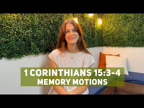 1 Corinthians 15:3-4  Memory Motions