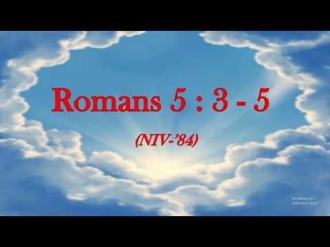 Romans 5 : 3 - 5 - Not only so but we also rejoice - w accompaniment (Scripture Memory Song)
