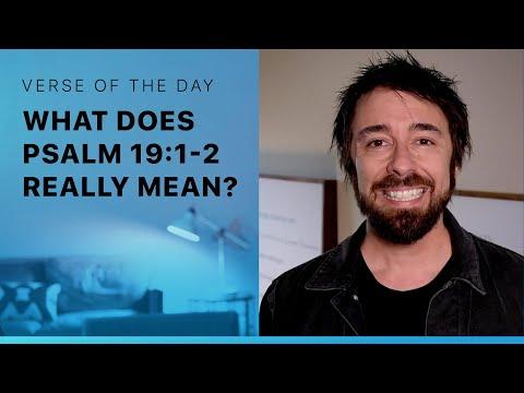 Bible Verse Of The Day | The Meaning Of Psalm 19:1-2