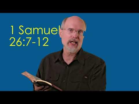 1 Samuel 26:7-12 David Makes Point with Saul's Spear