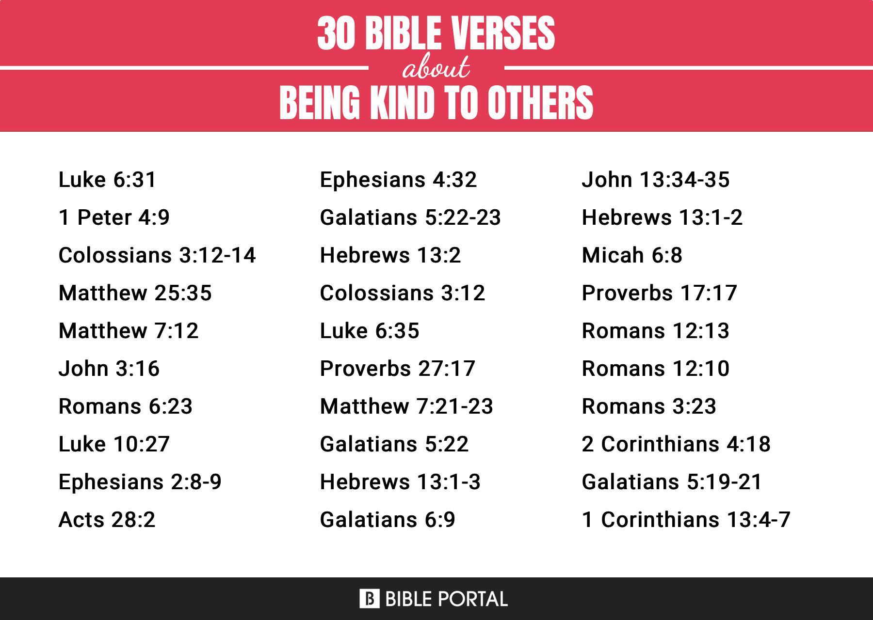 89 Bible Verses about Being Kind To Others