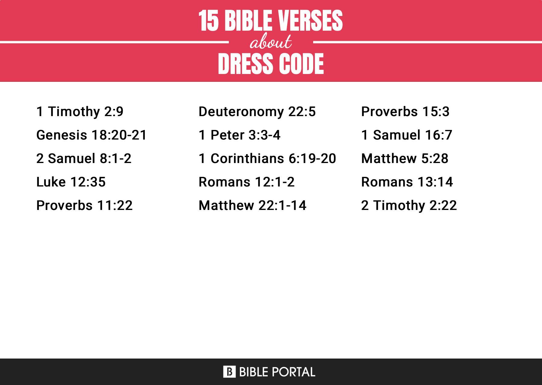 15 Bible Verses about Dress Code