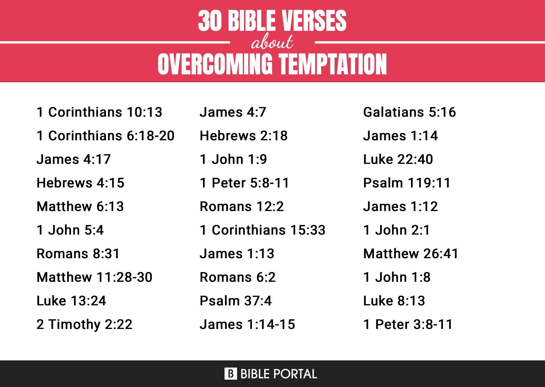 134 Bible Verses about Overcoming Temptation