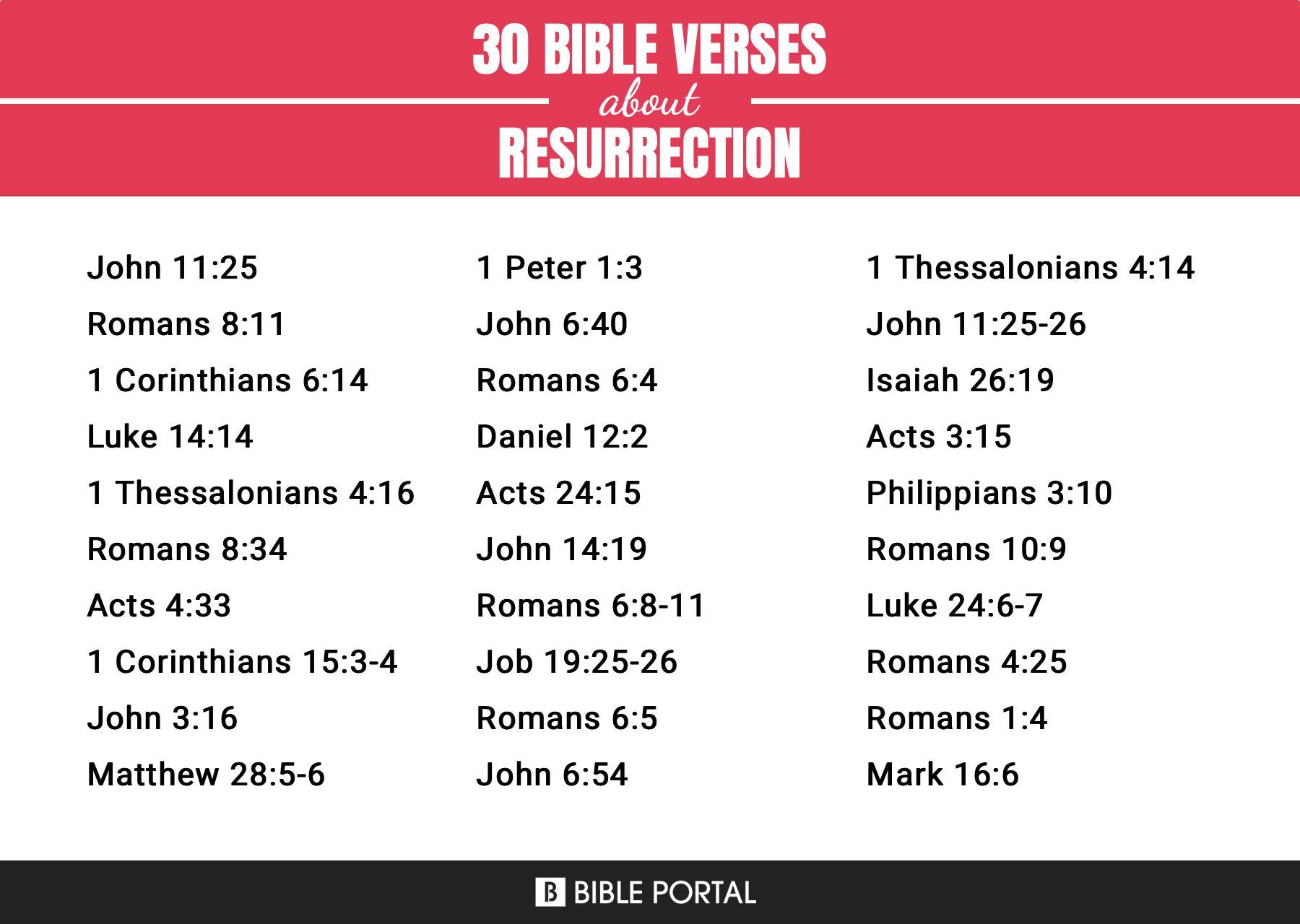216 Bible Verses about Resurrection